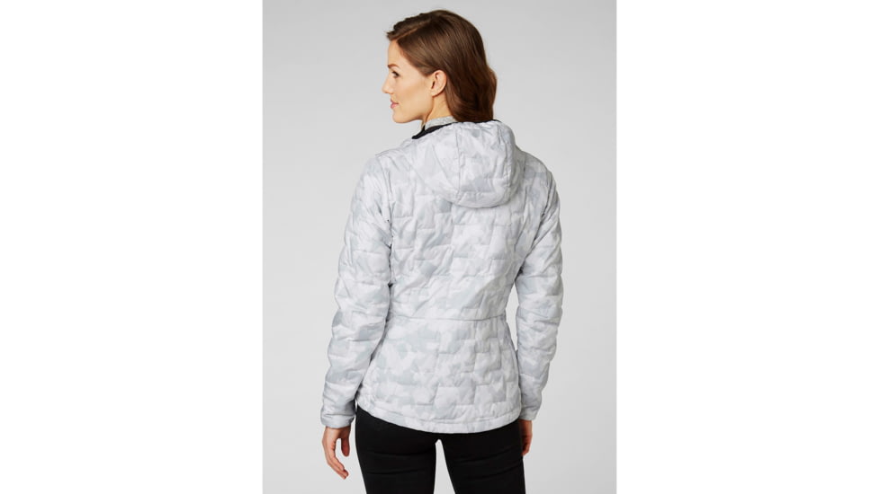 Helly Hansen Lifaloft Hooded Insulator Jacket - Womens, Grey Fog Camo, Small, 65626-853-S