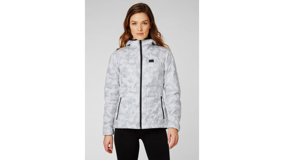 Helly Hansen Lifaloft Hooded Insulator Jacket - Womens, Grey Fog Camo, Small, 65626-853-S