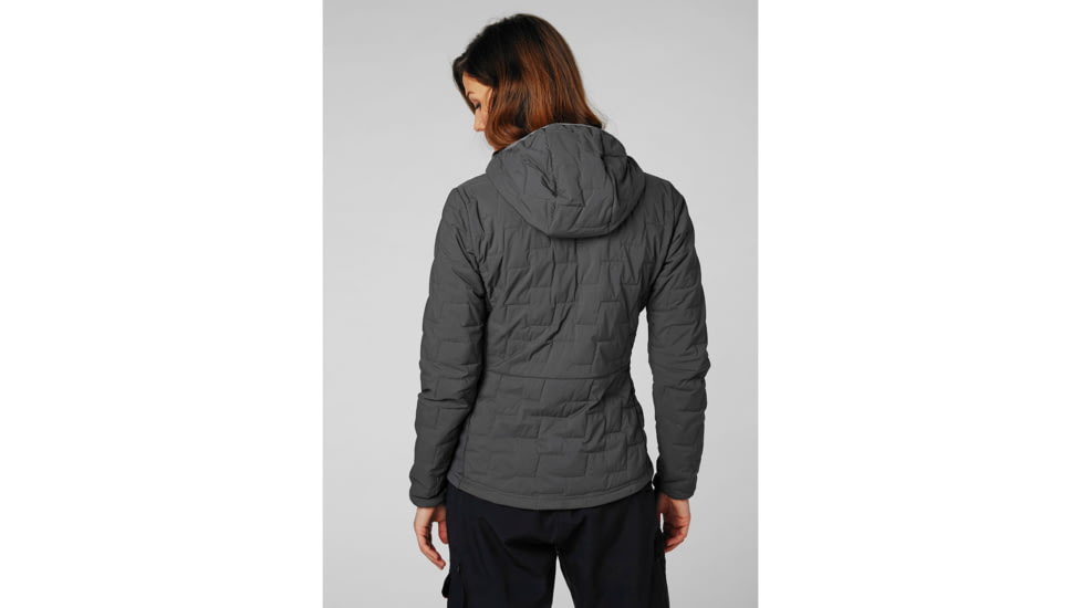 Helly Hansen Lifaloft Hooded Stretch Insulator Jacket - Womens, Charcoal, Extra Small, 65687-964-XS