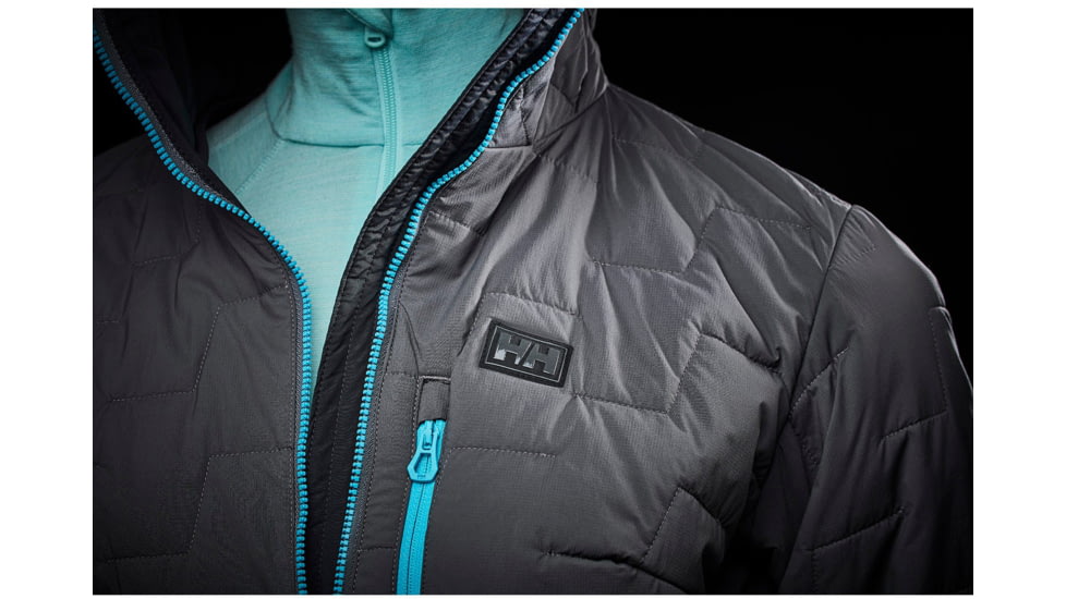 Helly Hansen Lifaloft Hooded Stretch Insulator Jacket - Womens, Charcoal, Extra Small, 65687-964-XS