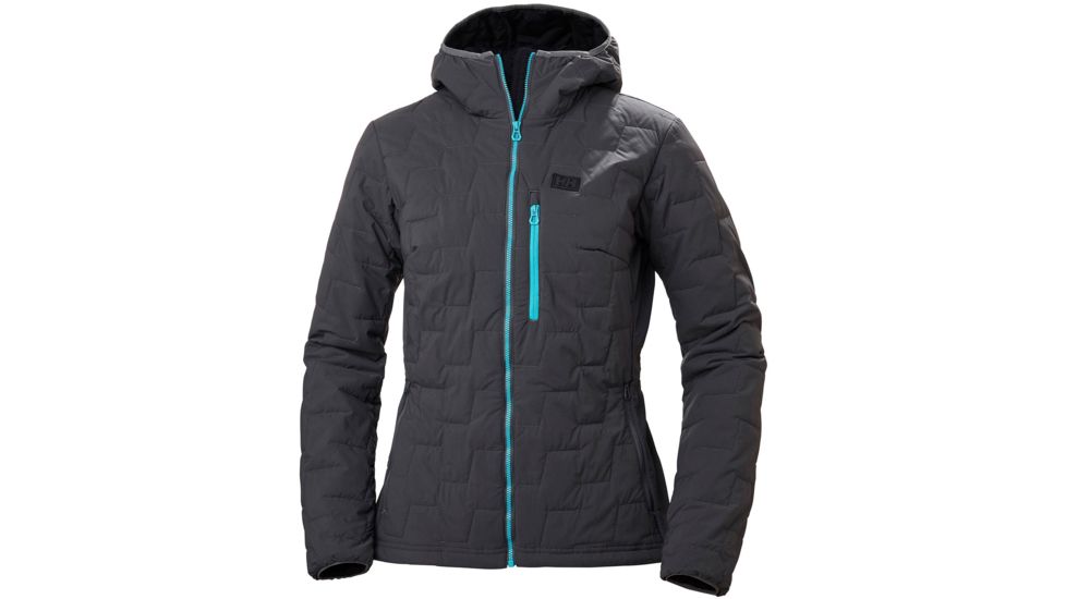Helly Hansen Lifaloft Hooded Stretch Insulator Jacket - Womens, Charcoal, Extra Small, 65687-964-XS