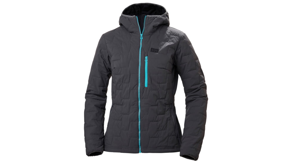 Helly Hansen Lifaloft Hooded Stretch Insulator Jacket - Womens, Charcoal, Extra Small, 65687-964-XS