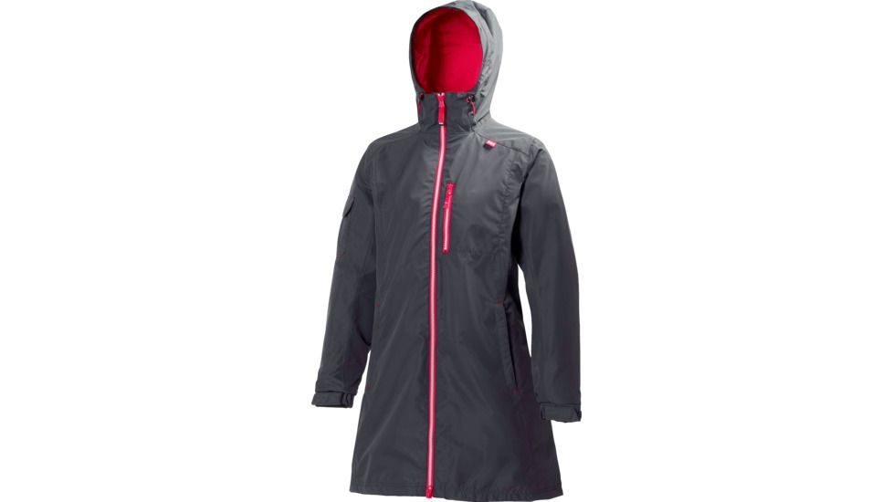 Helly Hansen Long Belfast Jacket - Women's-Charcoal-Small
