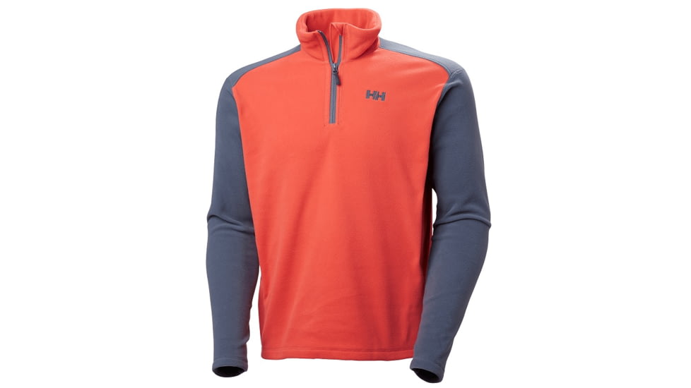 Helly Hansen Mens Daybreaker 1/2 Zip Fleece, Paprika, Large, 50844-118-L