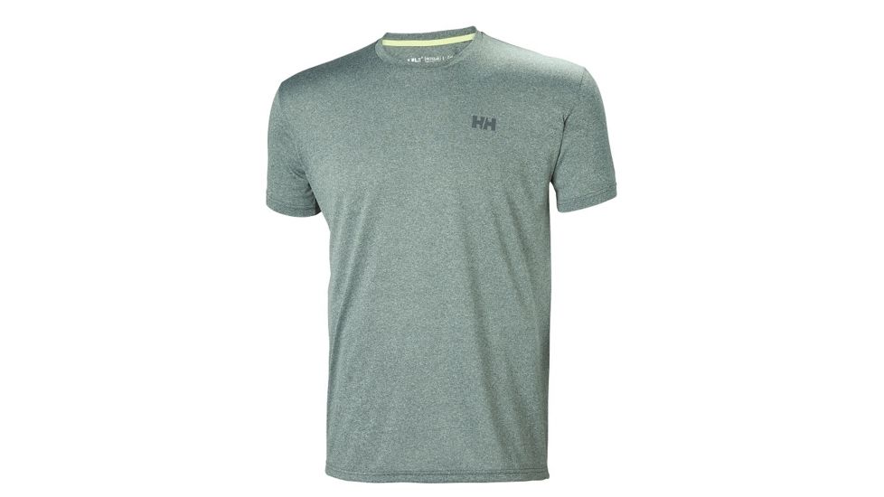 Helly Hansen Mens Sigel Logo Short Sleeve Tee, Jungle Green, Medium, 62733-390-M
