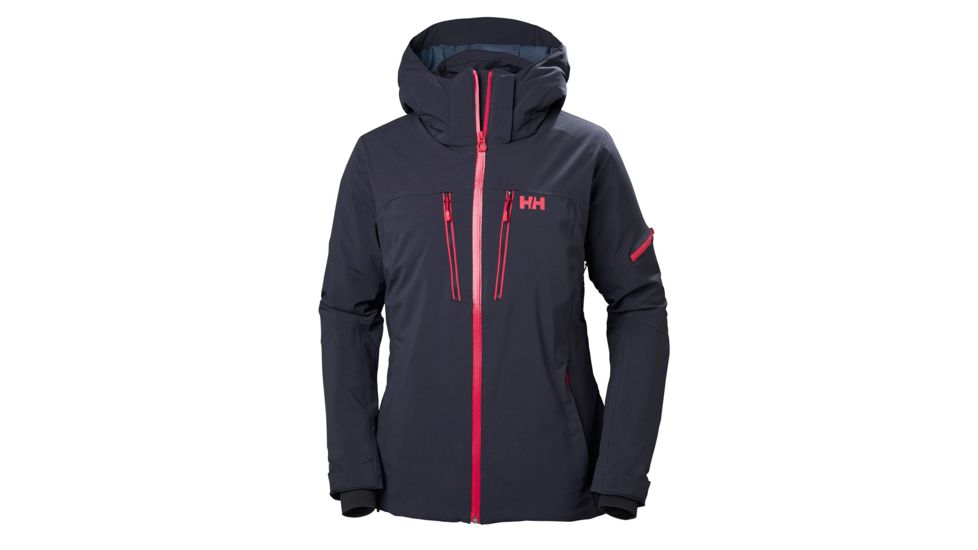 Helly Hansen Motionista Jacket - Womens, Graphite Blue / Goji Berr, Small, 65557-995-S