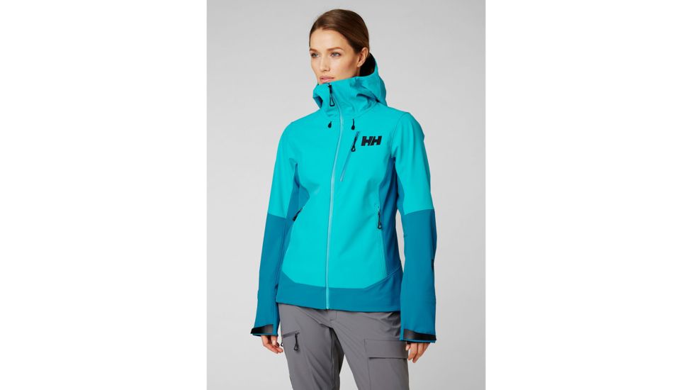 Helly Hansen Odin Mountain Softshell Jacket - Womens, Scuba Blue, Extra Small, 62910-511-XS