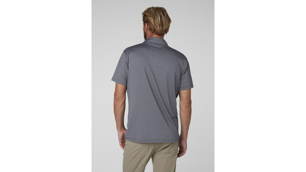 Helly Hansen Oksval Short Sleeve Polo - Mens, Graphite Blue, Large, 62896-994-L