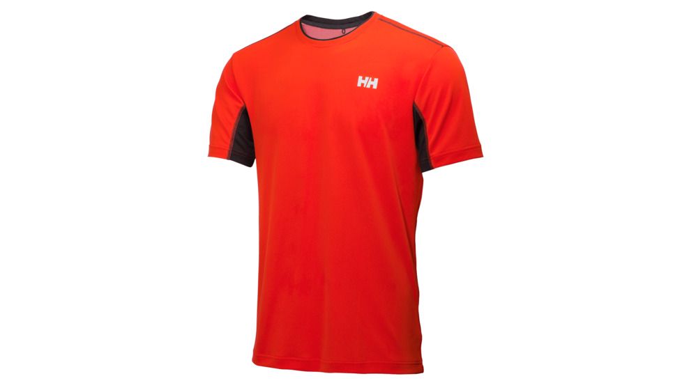 Helly Hansen Pace Light Lifa Flow Short Sleeve - Mens-Sunrise-Large