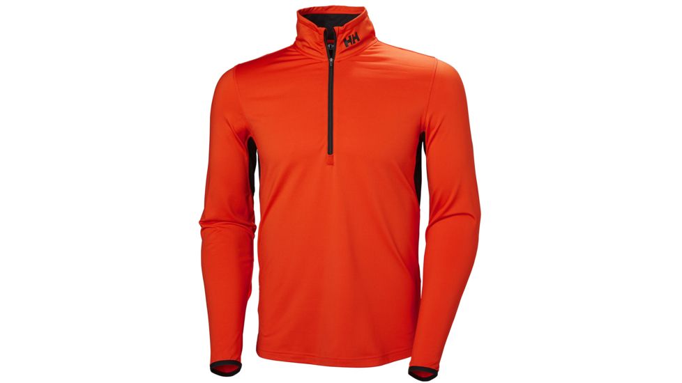 Helly Hansen Phantom Mesh 1/2 Zip Midlayer - Mens, Cherry Tomato, Large, 51837-147-L