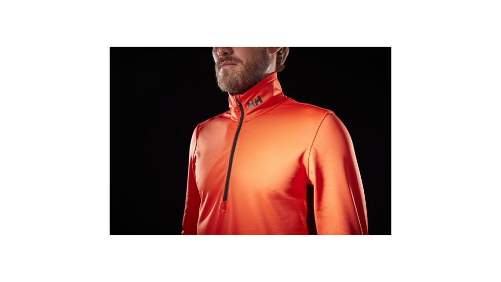 Helly Hansen Phantom Mesh 1/2 Zip Midlayer - Mens, Cherry Tomato, Large, 51837-147-L