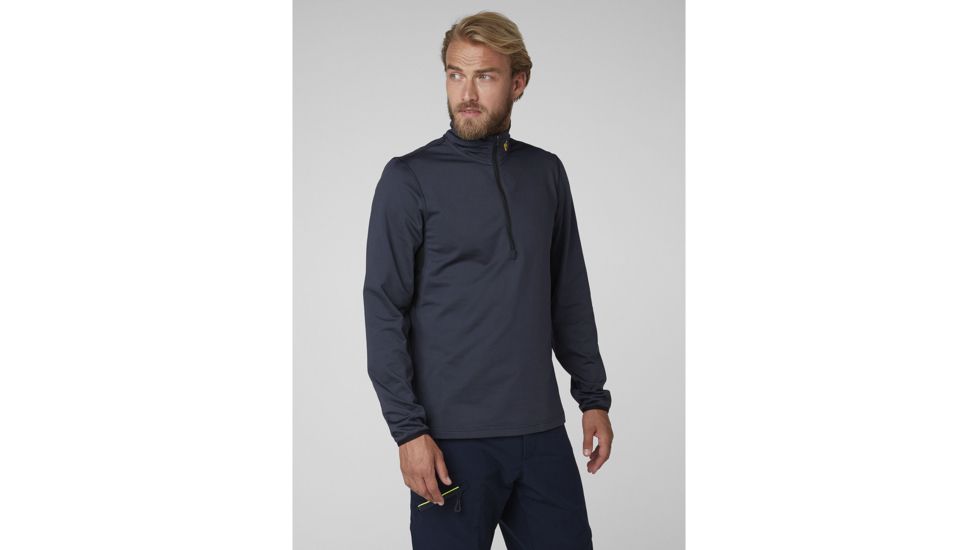 Helly Hansen Phantom Mesh 1/2 Zip Midlayer - Mens, Graphite Blue, Large, 51837-994-L