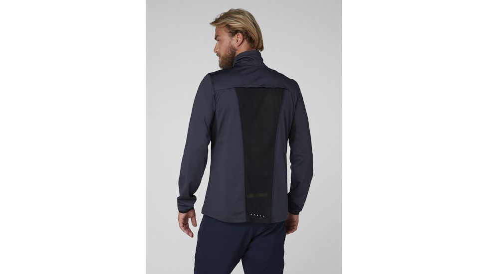 Helly Hansen Phantom Mesh 1/2 Zip Midlayer - Mens, Graphite Blue, Large, 51837-994-L