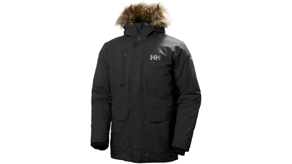 Helly Hansen Svalbard Parka - Mens, Black, Small, 53150-990-S