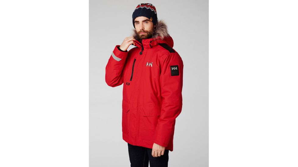 Helly Hansen Svalbard Parka - Mens, Flag Red, Large, 53150-111-L