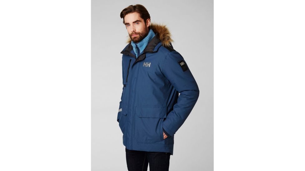 Helly Hansen Svalbard Parka - Mens, North Sea Blue, Small, 53150-603-S