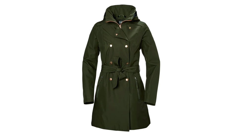 Helly Hansen Welsey Ii Trench - Womens, Forest Night, Medium, 53247469-M