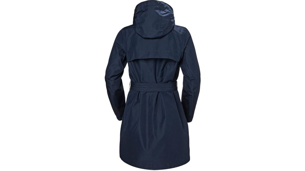 Helly Hansen Welsey Lightweight Trench Coat - Womens, Navy, Medium, 53247-598-M