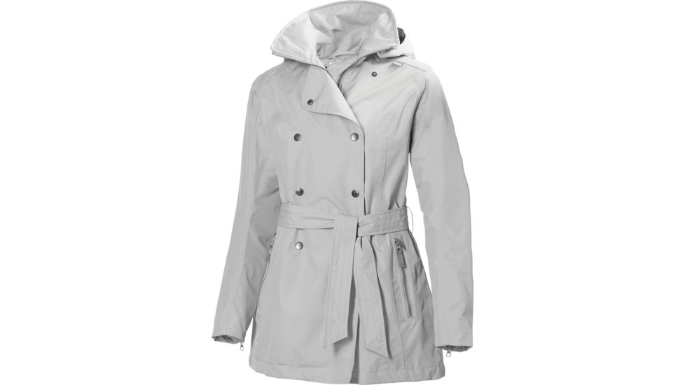 Helly Hansen Welsey Trench - Women's-Ash Grey-Large