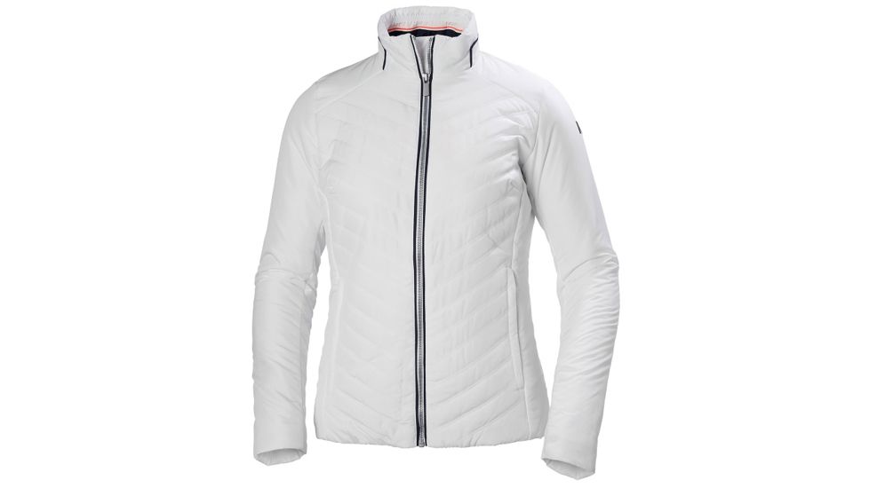 Helly Hansen Womens Crew Insulator Jacket, White, Large, 53030-001-L
