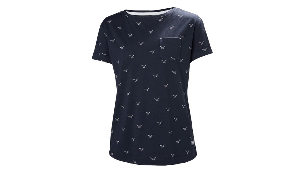Helly Hansen Womens Naiad T-Shirt, Navy, Small, 33968-597-S