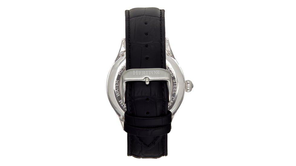 Heritor Automatic Hayward Semi-Skeleton Watch - Mens, White/Black, One Size, HERHR9401