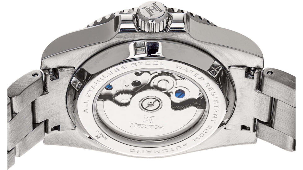 Heritor Automatic Luciano Bracelet Watch w/Date, Black, One Size, HERHS1501