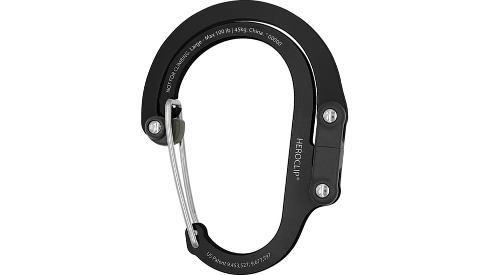 Heroclip Large Stealth Black