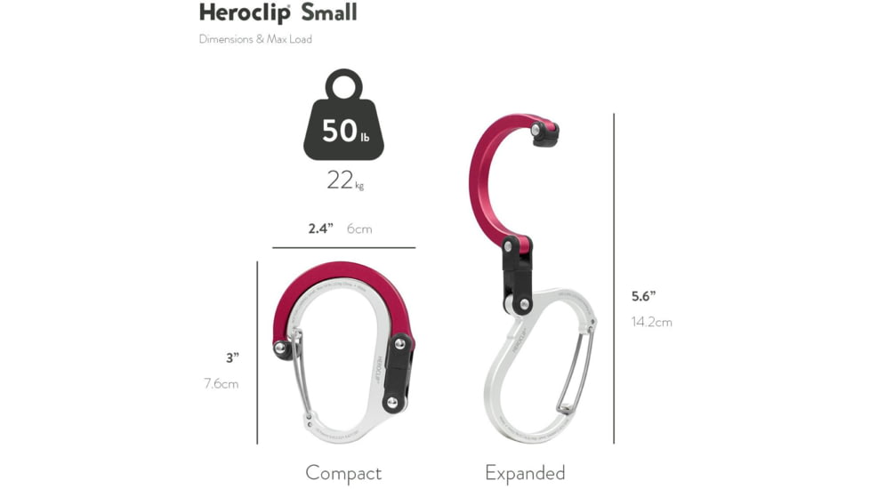 Heroclip Qliplet, Small, Hot Rod Red, HER-210012-601