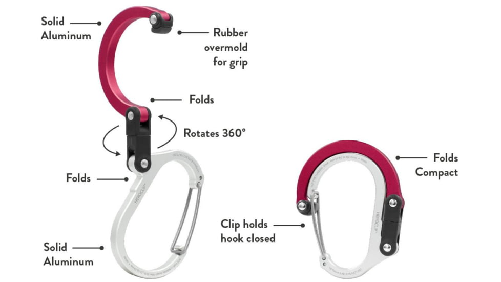 Heroclip Qliplet, Small, Hot Rod Red, HER-210012-601