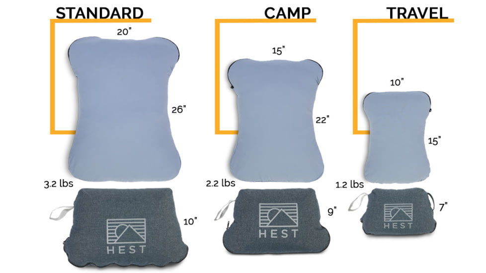 HEST Travel Pillow, Blue, P23608BLU