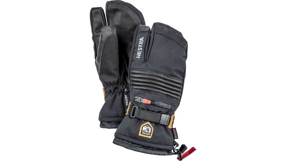 Hestra All Mountain C-Zone 3-Finger Glove - Men's-Black-10