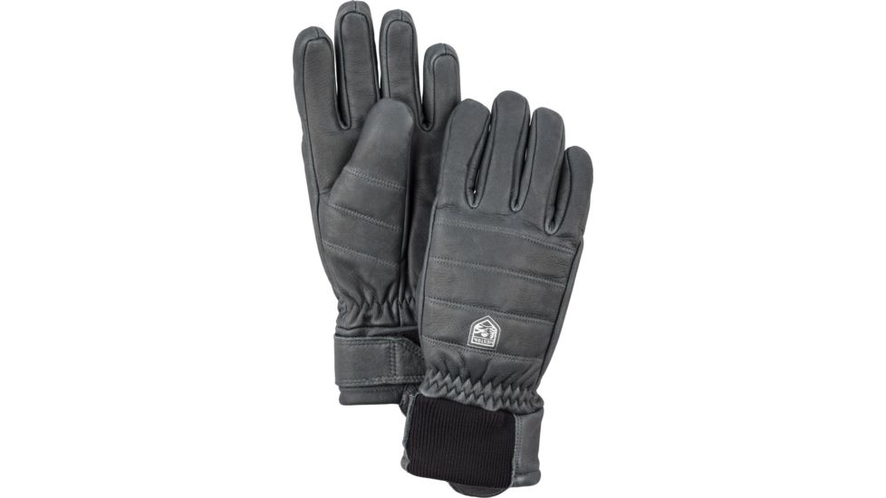 Hestra Alpine Leather Primaloft Glove, Grey, 9 31440-350-9