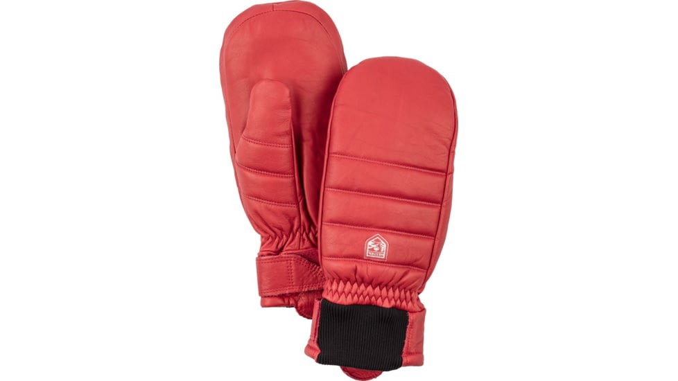 Hestra Alpine Leather Primaloft Mitt - Mens-Red-9