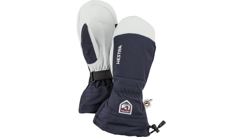 Hestra Army Leather Heli Ski Mitt, Navy, 9 30571-280-9