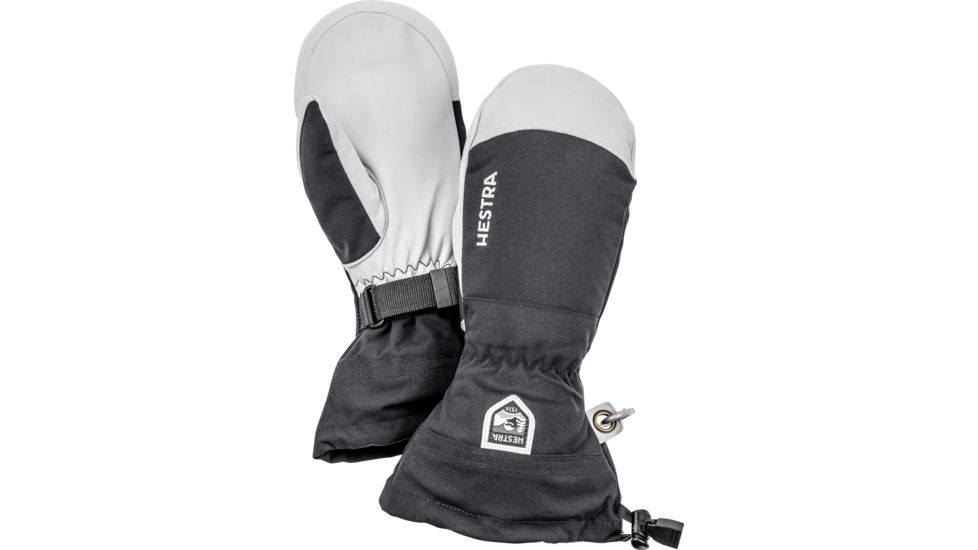 Hestra Army Leather Heli Ski Mitt - Unisex, Black, 12, 30571-100-12