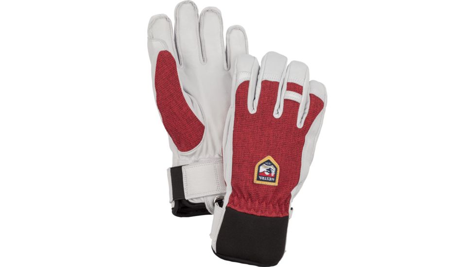 Hestra Army Leather Patrol Glove - Mens-Dark Red-9