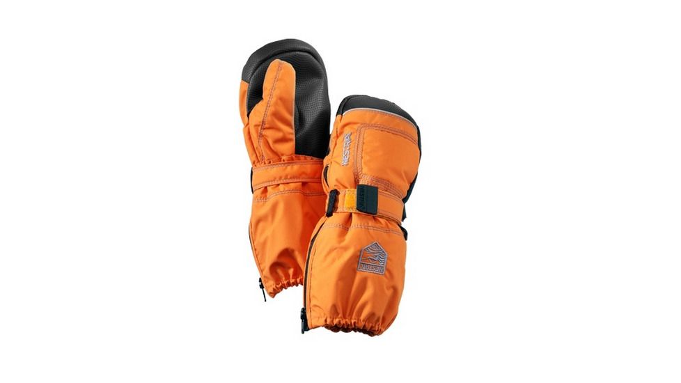 Hestra Baby Zip Long Mitts - Kid's-3-Light Orange