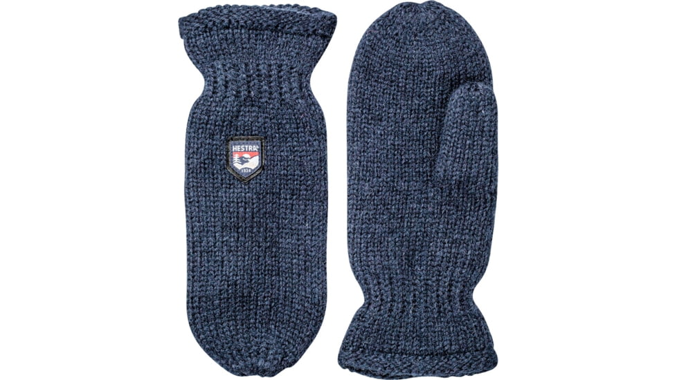 Hestra Basic Wool Mitt, Navy, 9, 63661-280-9