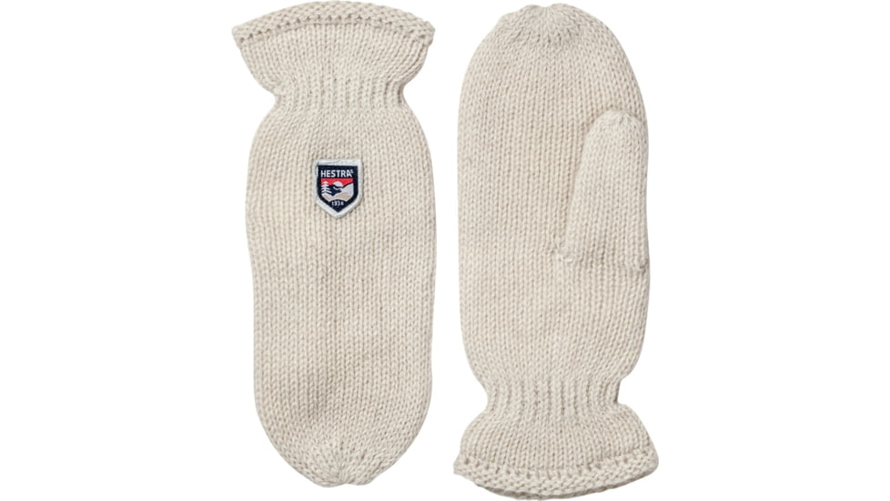 Hestra Basic Wool Mitt, Offwhite, 11, 63661-020-11