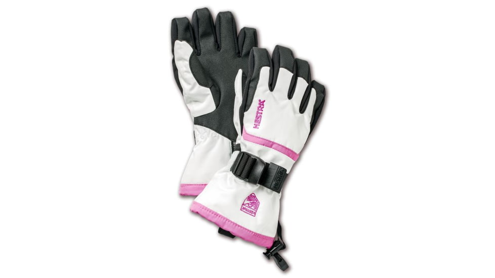 Hestra CZone Gauntlet Jr - Kids-Ivory/Pink-7