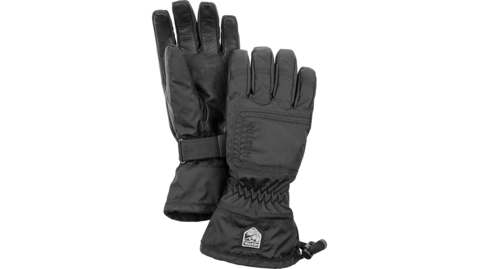Hestra CZone Powder 5 Finger Glove - Womens, Black/Black, 9, 32620-100100-9