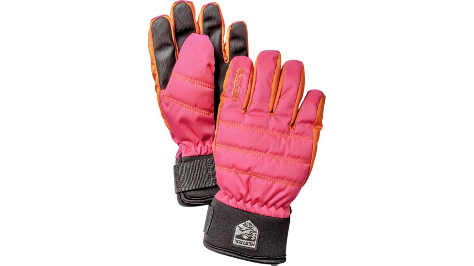 Hestra CZone Primaloft Jr. 5 Finger Glove - Kids, Fuchsia, 4, 32900-930-04