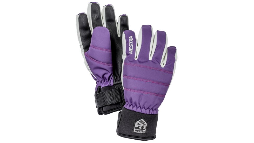 Hestra CZone Primaloft Jr. 5 Finger Glove - Kids, Lilac, 3, 32900-960-03