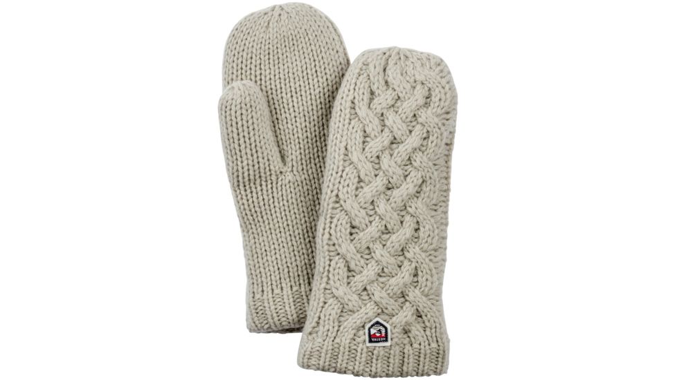 Hestra Freja Wool Mitts, Offwhite, 6, 63731-020-06