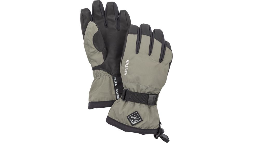 Hestra Gauntlet CZone Jr. 5 Finger Glove - Kids, Earth/Black, 7, 32530-690100-07