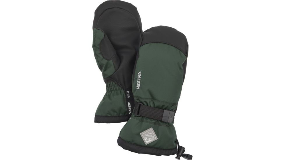 Hestra Gauntlet CZone Jr Mitt - Kids, Dark Green / Black, 7, 32531-880100-7