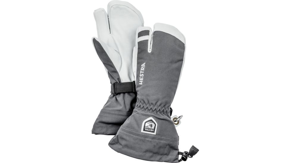 Hestra Heli 3-Finger Gloves - Men's-Grey-11