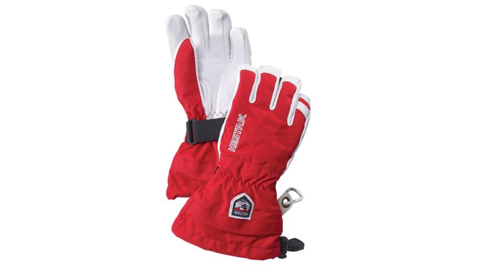 Hestra Heli Ski Jr Glove - Kids-Red-3