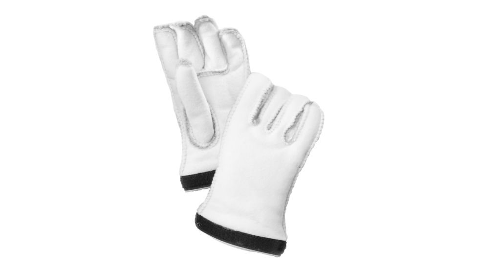 Hestra Heli Ski Jr. Liner 5 Finger Glove, Offwhite, 3, 34050-020-3